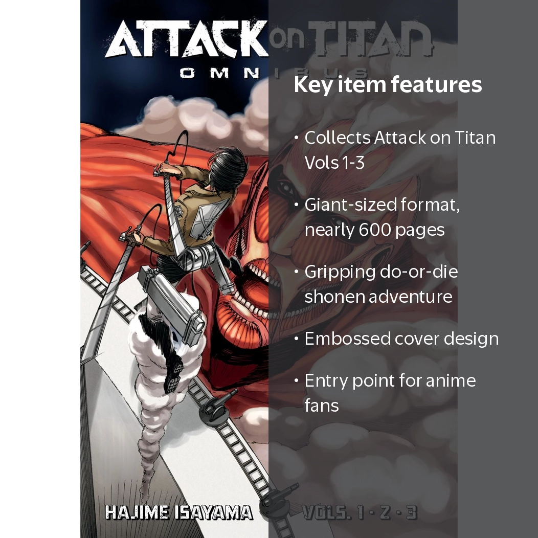 Hajime Isayama, Attack on Titan Omnibus 1, 3-in-1 Paperback, Vol