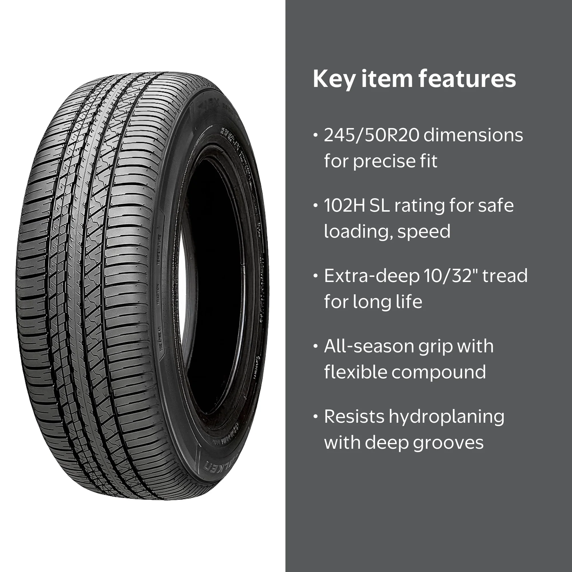 Falken Ziex ZE001 A/S All-Season Passenger Tire for SUVs, Light