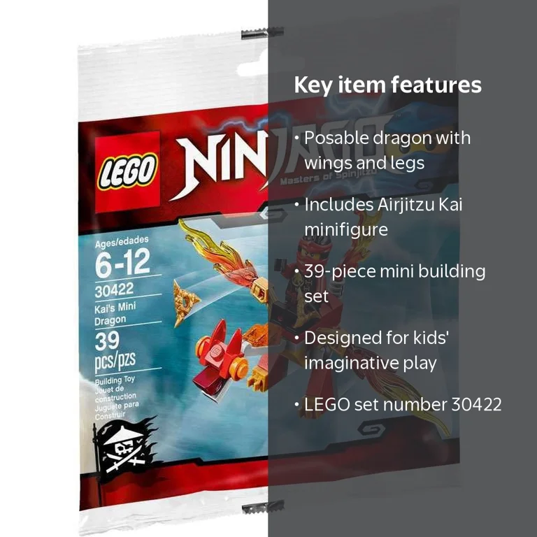 LEGO, Ninjago Kai's Mini Dragon, Set 30422, 39 Pieces - Walmart.com