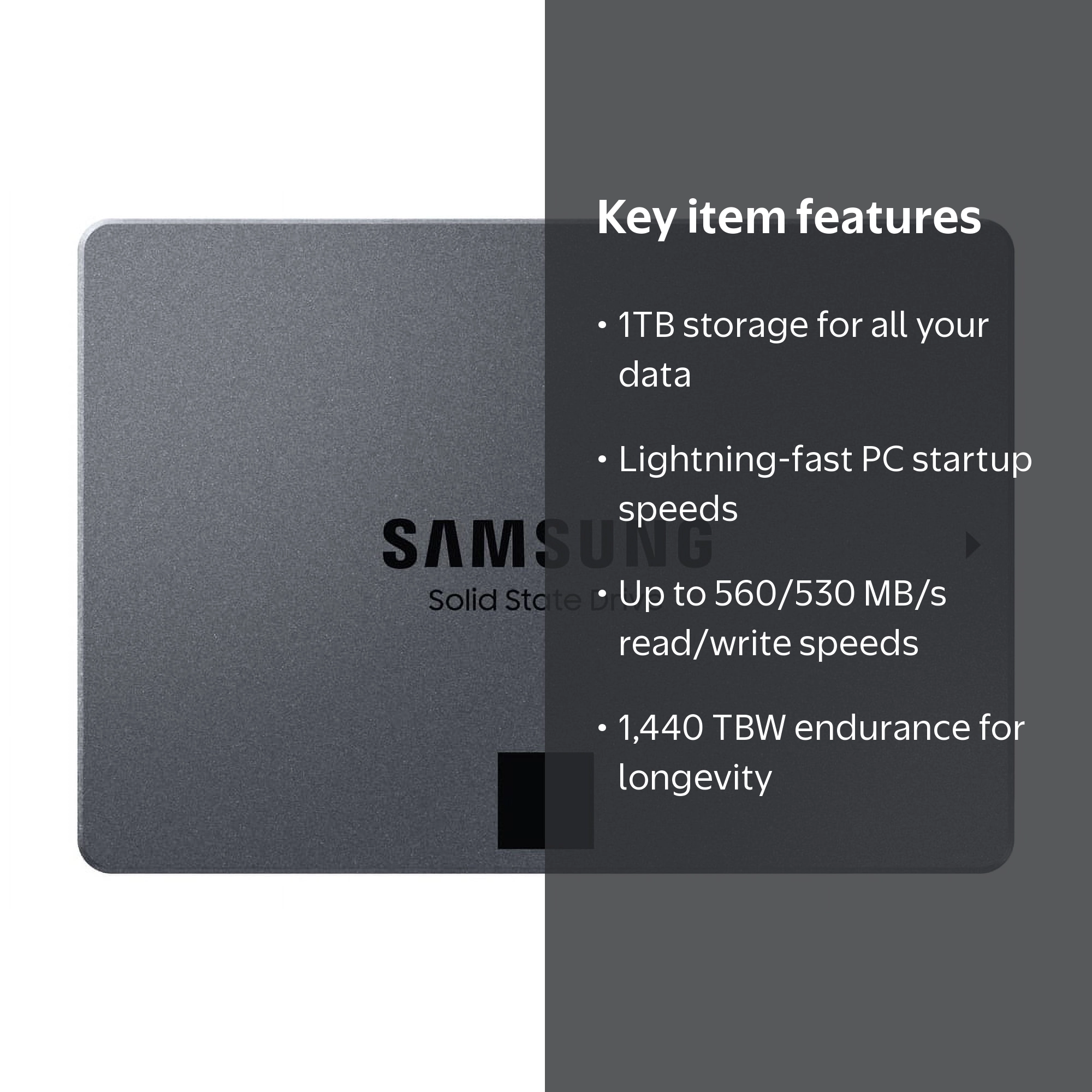 SAMSUNG 1TB 870 QVO Series 2.5