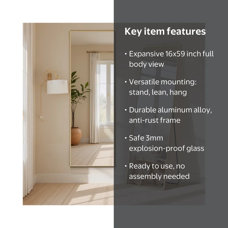 SIMENMAX Full Length Mirror, 16