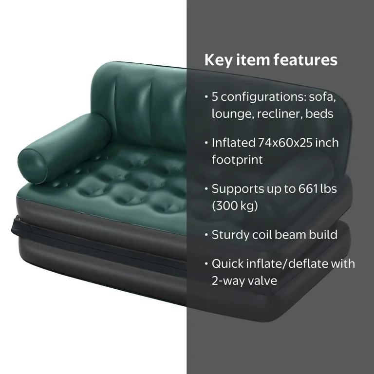 Free Shipping! Ozark Trail Multi-Max 5-in-1 Inflatable Air Couch