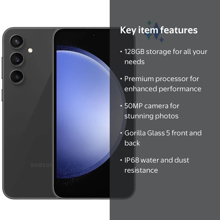 Verizon Samsung Galaxy S24FE, Graphite, 128GB - Walmart.com
