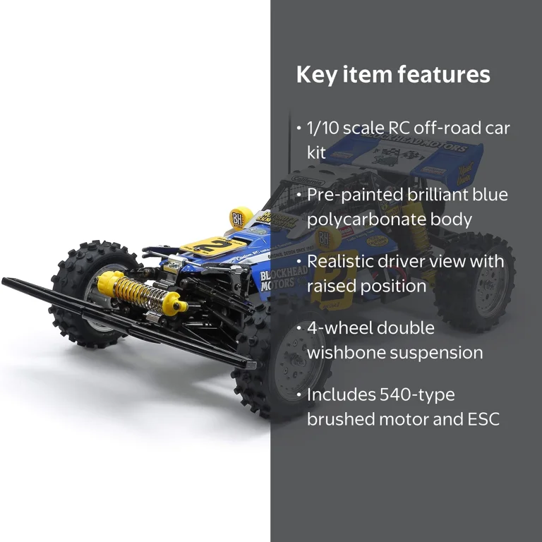Tamiya 1/10 RC Hotshot II Blockhead Motors TAM58710A Cars Elec Kit