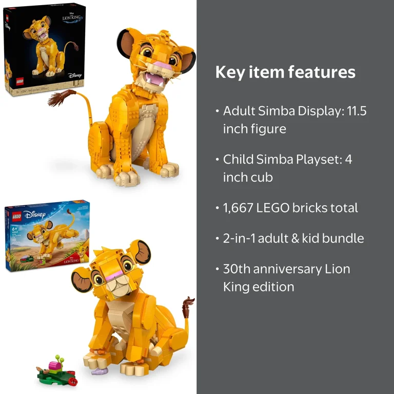 LEGO Disney Simba Bundle - The Lion King, Disney Collection
