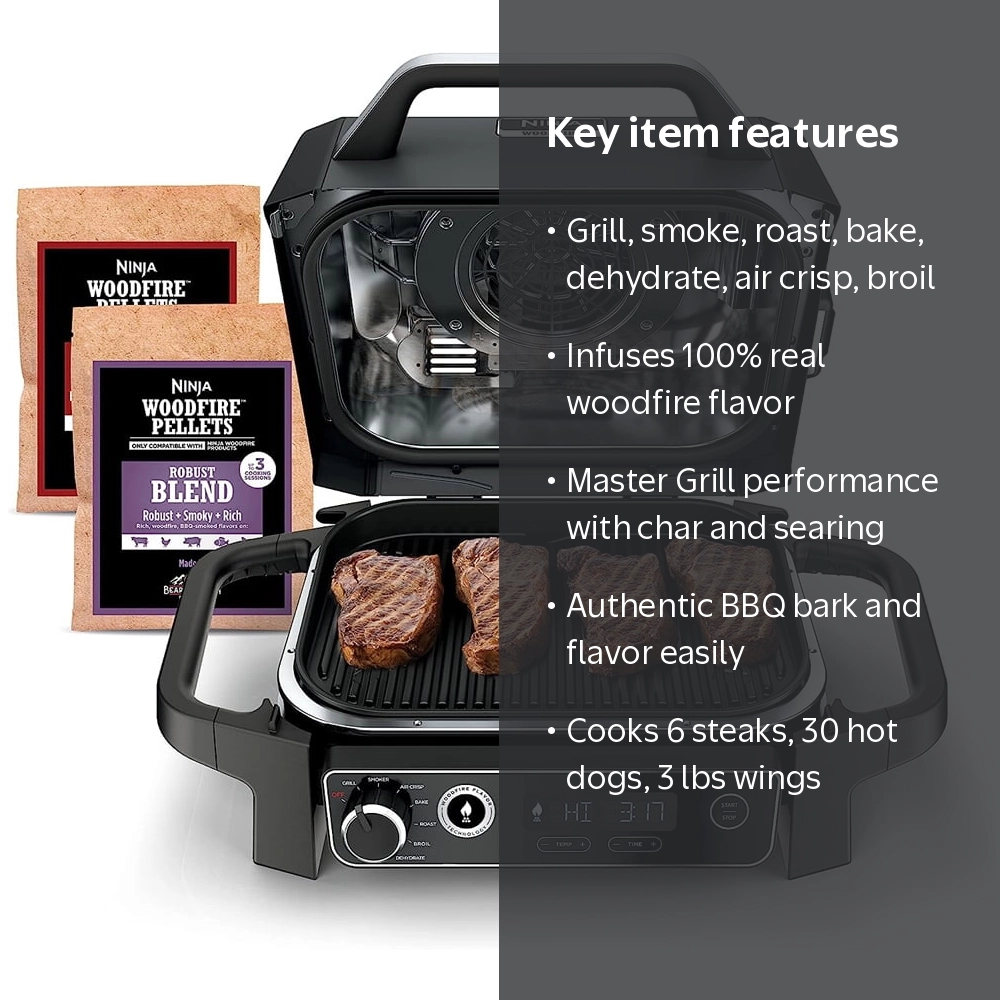 Ninja Woodfire Outdoor Grill and Smoker - Walmart.com