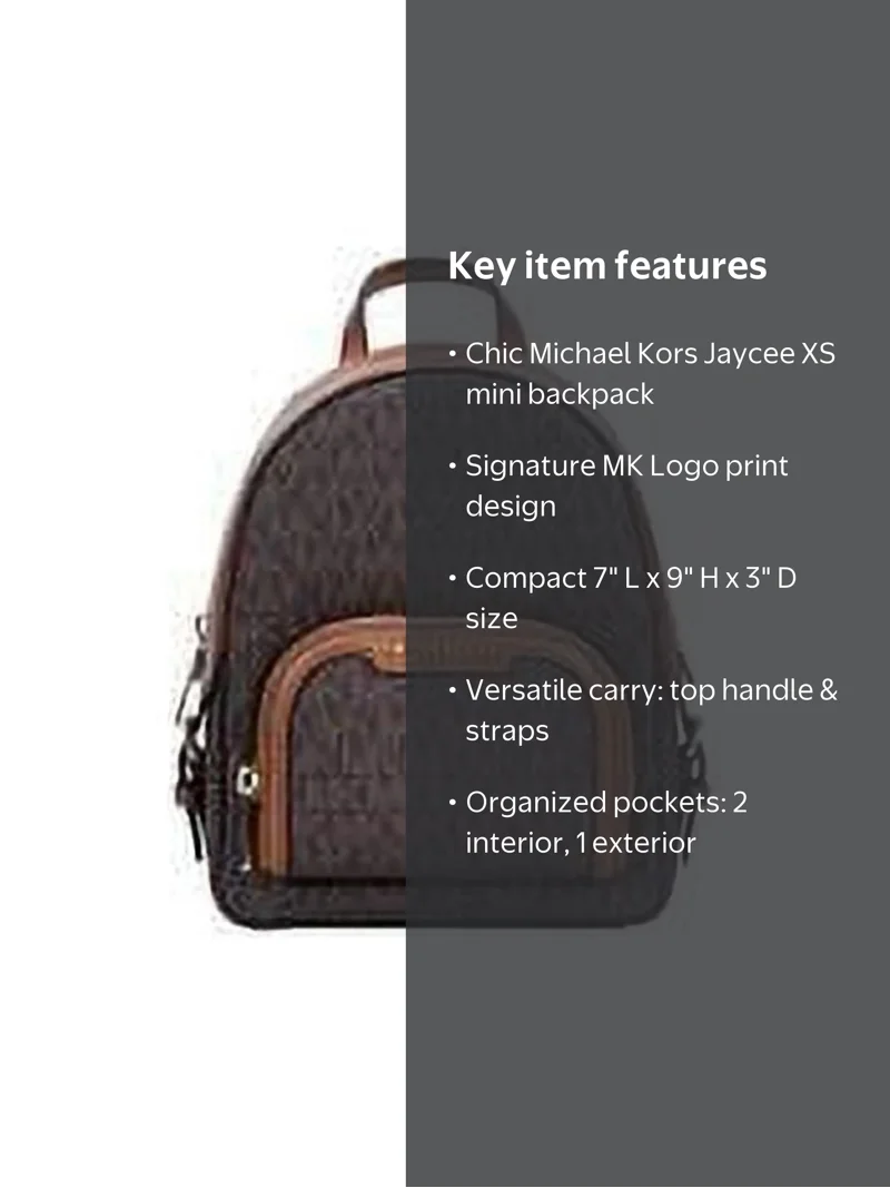 amazon michael kors mini backpack Elevate your accessory game with the Michael Kors Jaycee Mini XS Leather Zip Pocket Backpack in Powder Blush Pink Zainetto Zaini Michael Kors Amazon