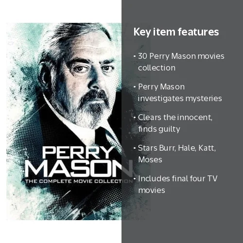 Paramount Perry Mason: The Complete Movie Collection, 30 Films