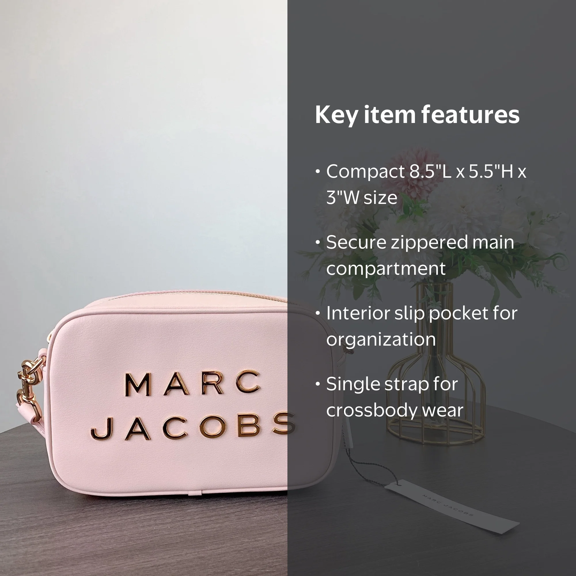 Marc Jacobs H107L01SP22 Perfect Flash Crossbody IN PEACH WHIP