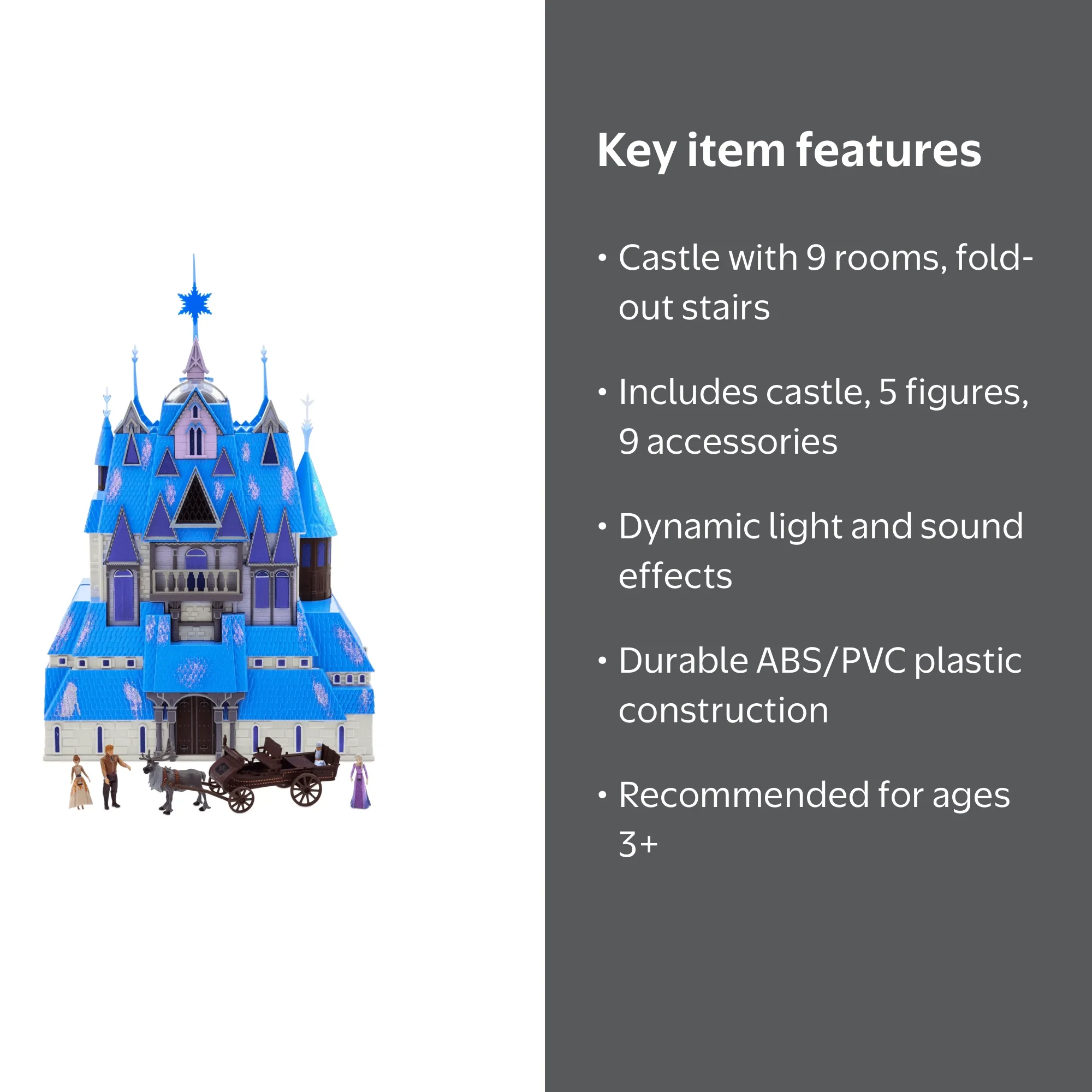 Disney Frozen 2 Elsa Doll Playset with Fold Palace, Castle