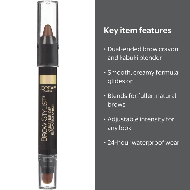 L'Oreal Paris Brow Stylist Kabuki Blender Eyebrow Makeup Crayon
