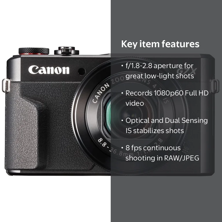 Canon PowerShot G7 X Mark II 20.1MP Professional WiFi Photo