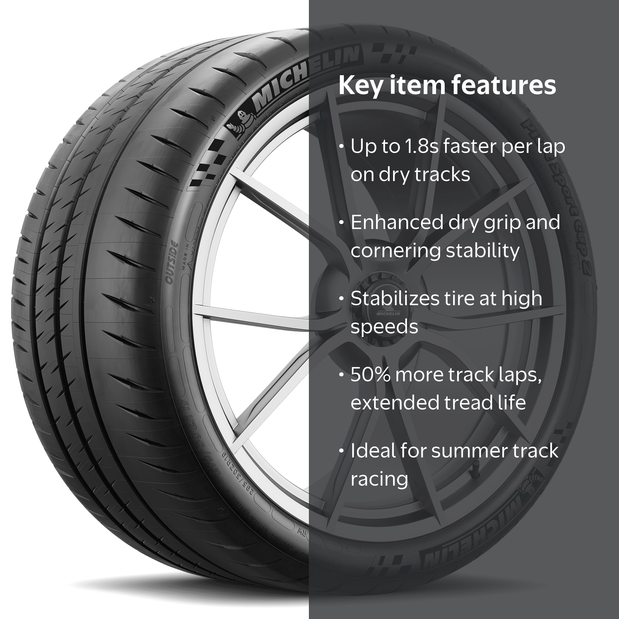 Michelin Pilot Sport Cup 2 325/30ZR20 106Y XL Tire - Walmart.com
