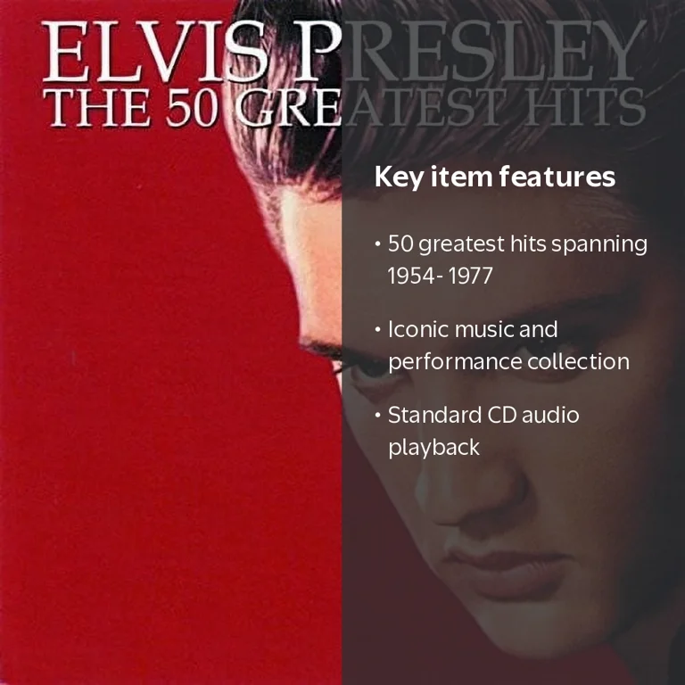 Elvis Presley Collection - 50 Greatest Hits Music & Performance CD