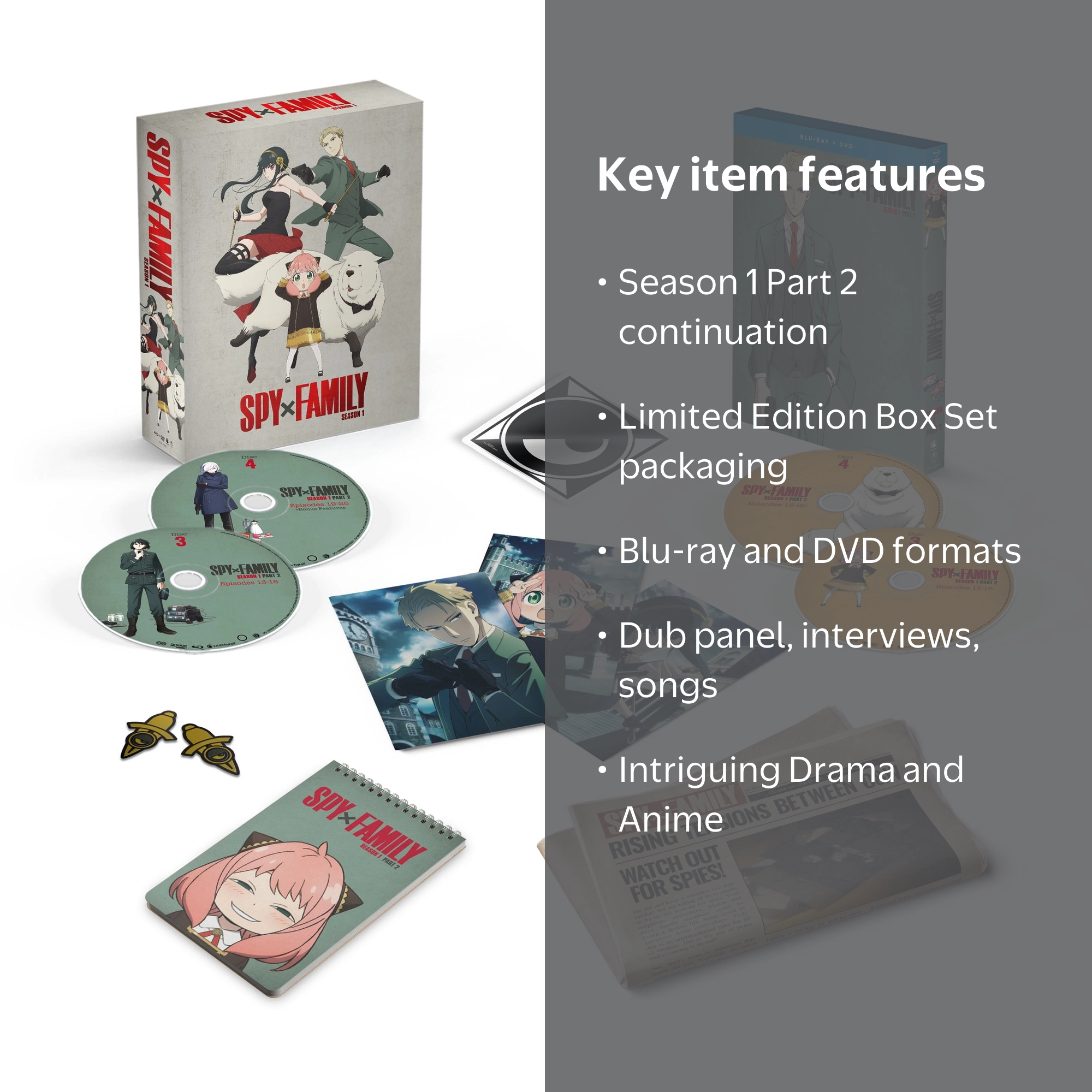 New SPY x FAMILY Season 1 - Part 2 (Limited Edition Box Set / Blu