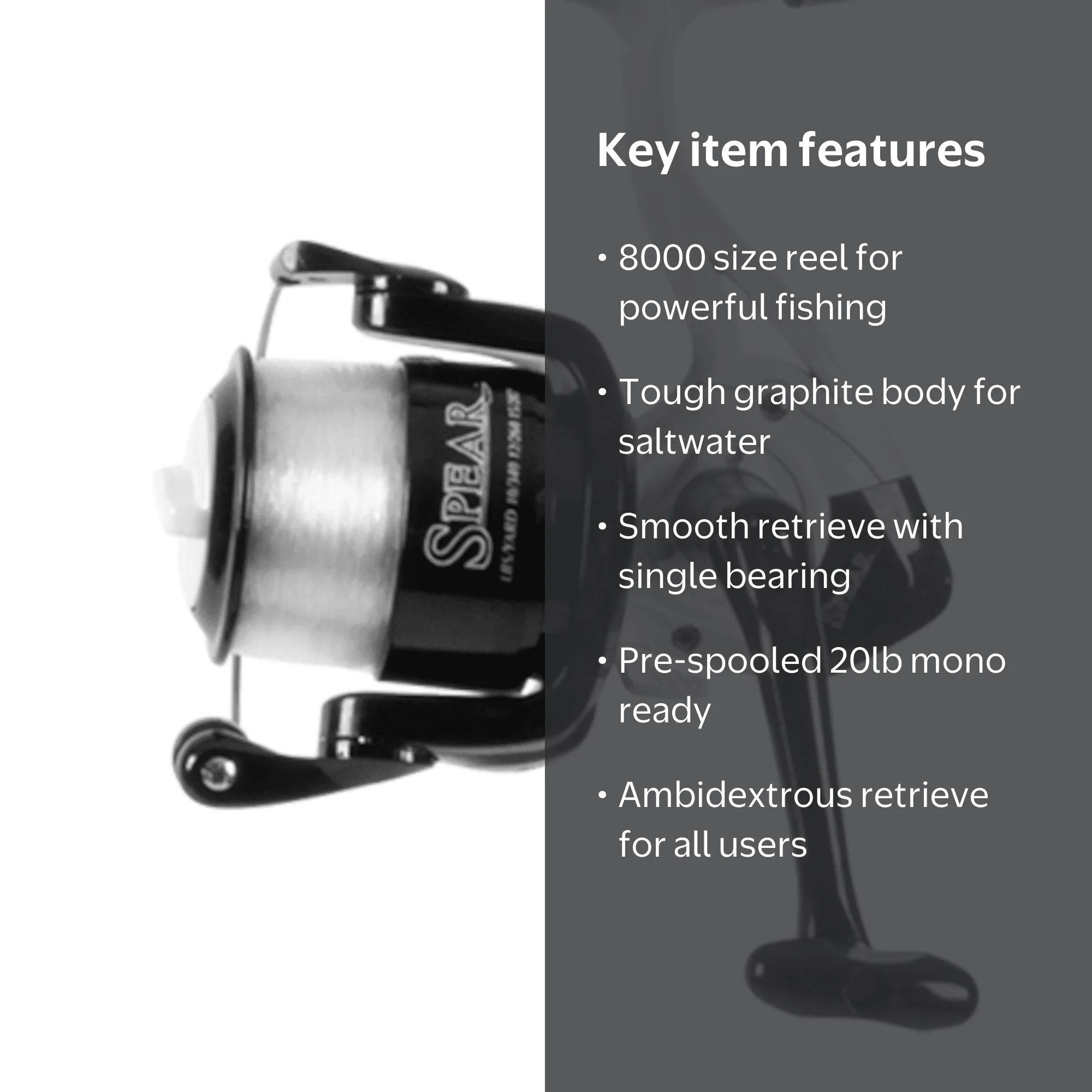 PR Tsunami Spear II 8000 Spinning Fishing Reel - Walmart.com