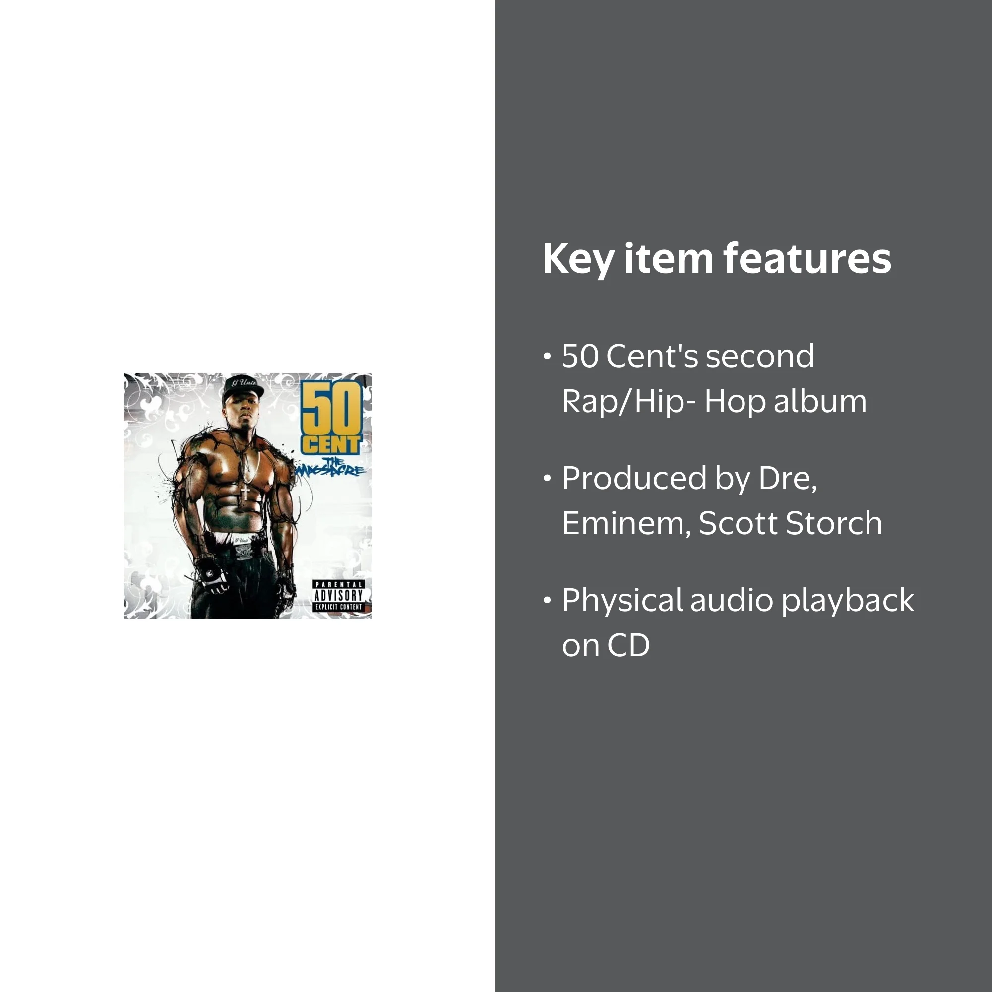 50 Cent - Massacre - Music & Performance - CD - Walmart.com