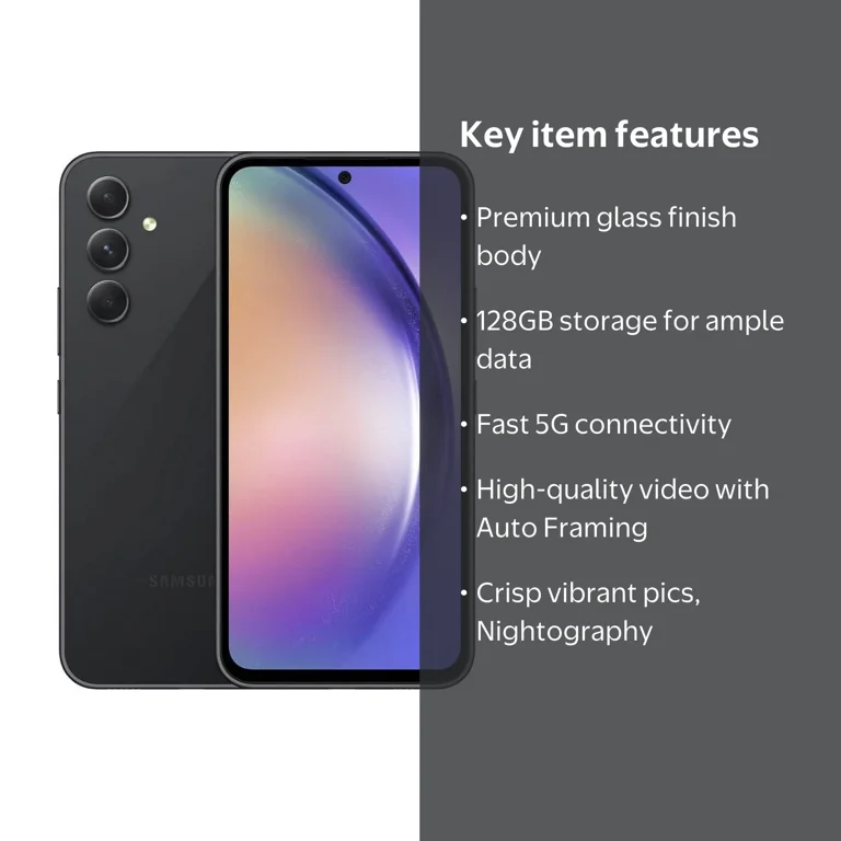 Restored Samsung - Galaxy A54 5G 128GB (Unlocked) - Black