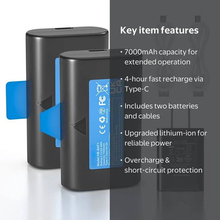 2-Pack Rechargeable Battery for SimpliSafe Wireless Outdoor