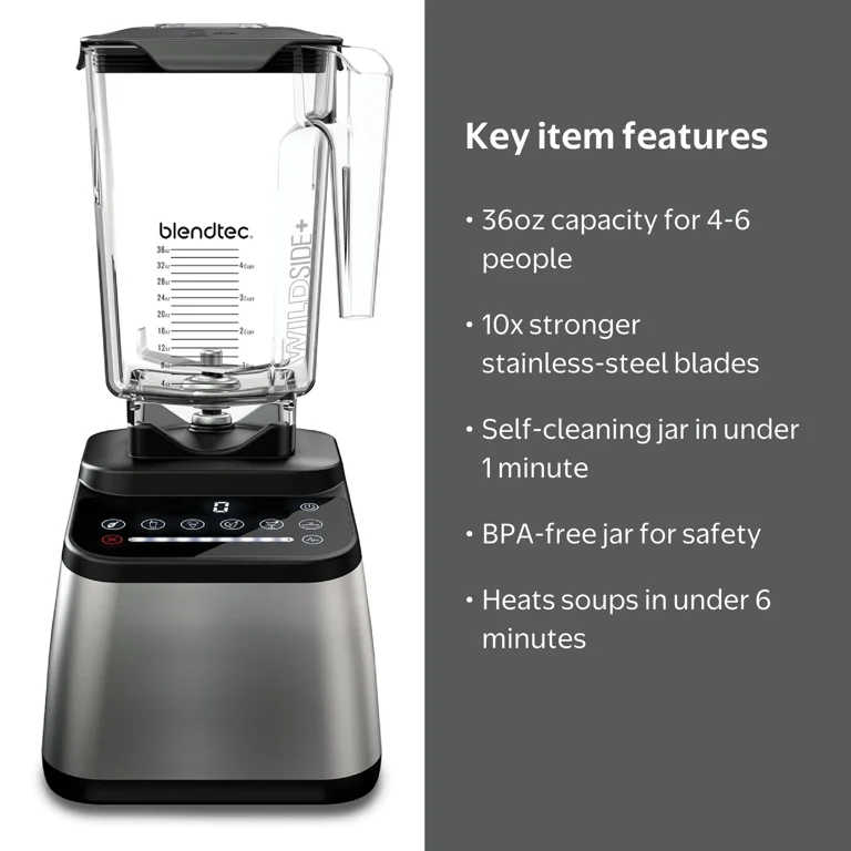 Blendtec - Original Designer Blender - WildSide+ Jar (90 oz