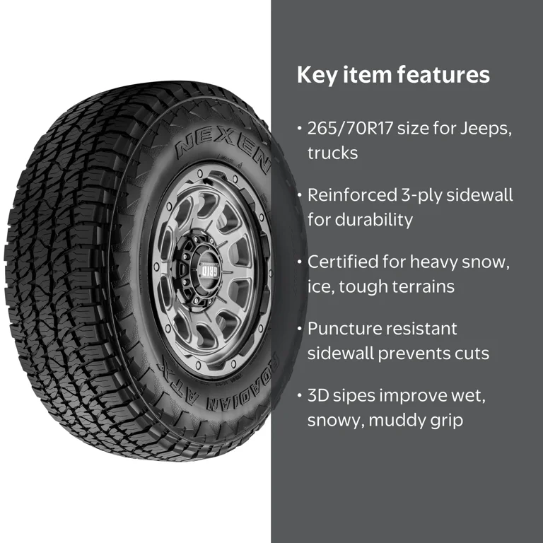 Nexen Roadian ATX 265/70R17 115T Tire - All Terrain, Fits: 2014-18