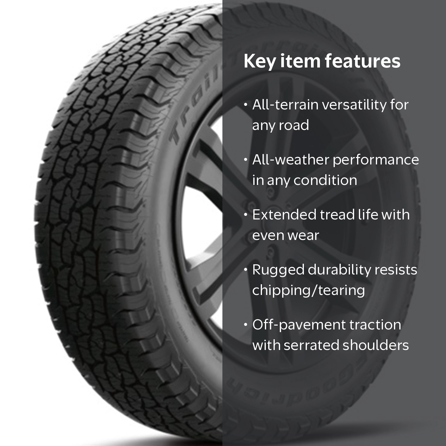 Free Shipping! BF Goodrich Trail-Terrain T/A All Terrain 235/75R15