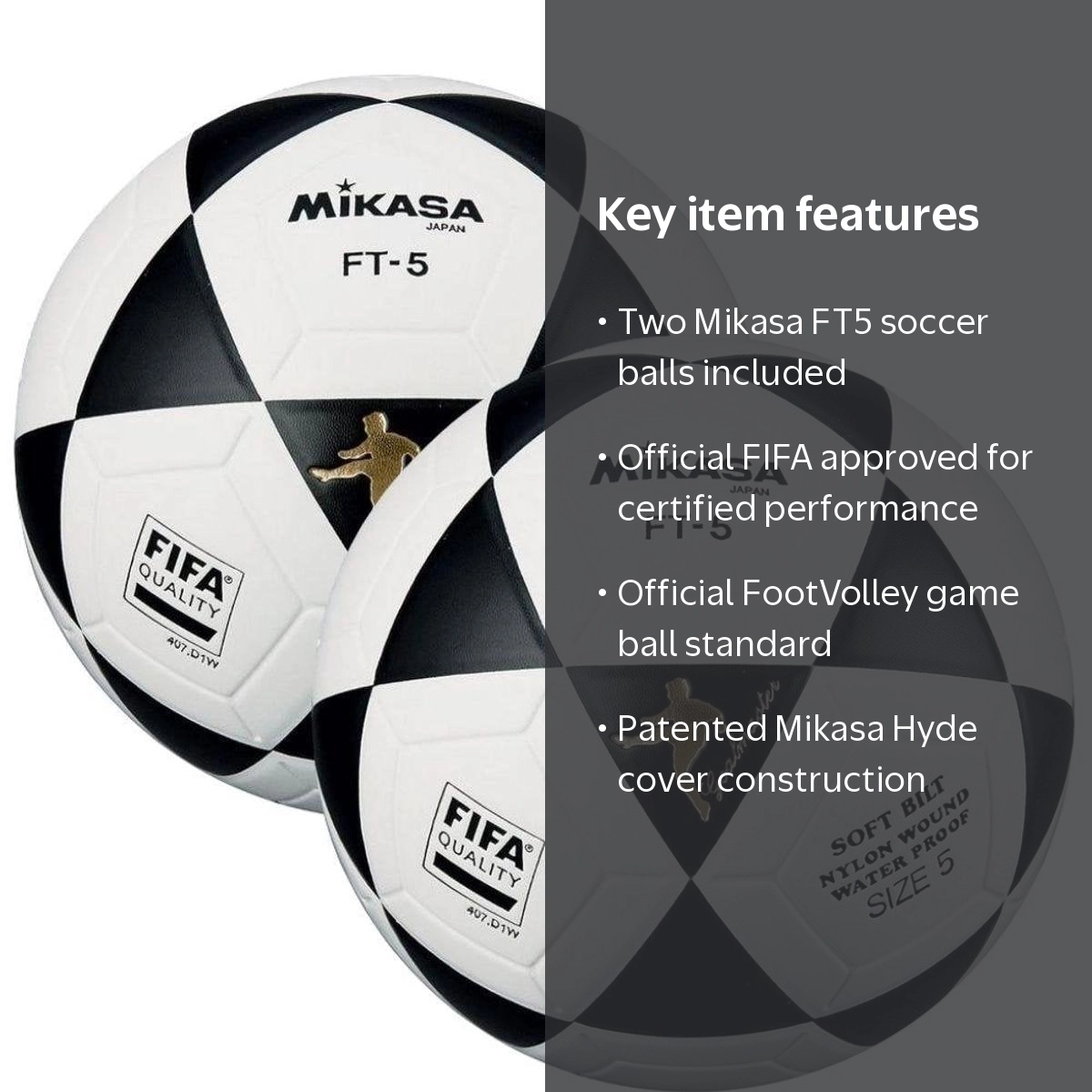 Mikasa, Soccer Ball, Size 5, FIFA-Approved FootVolley - Walmart.com