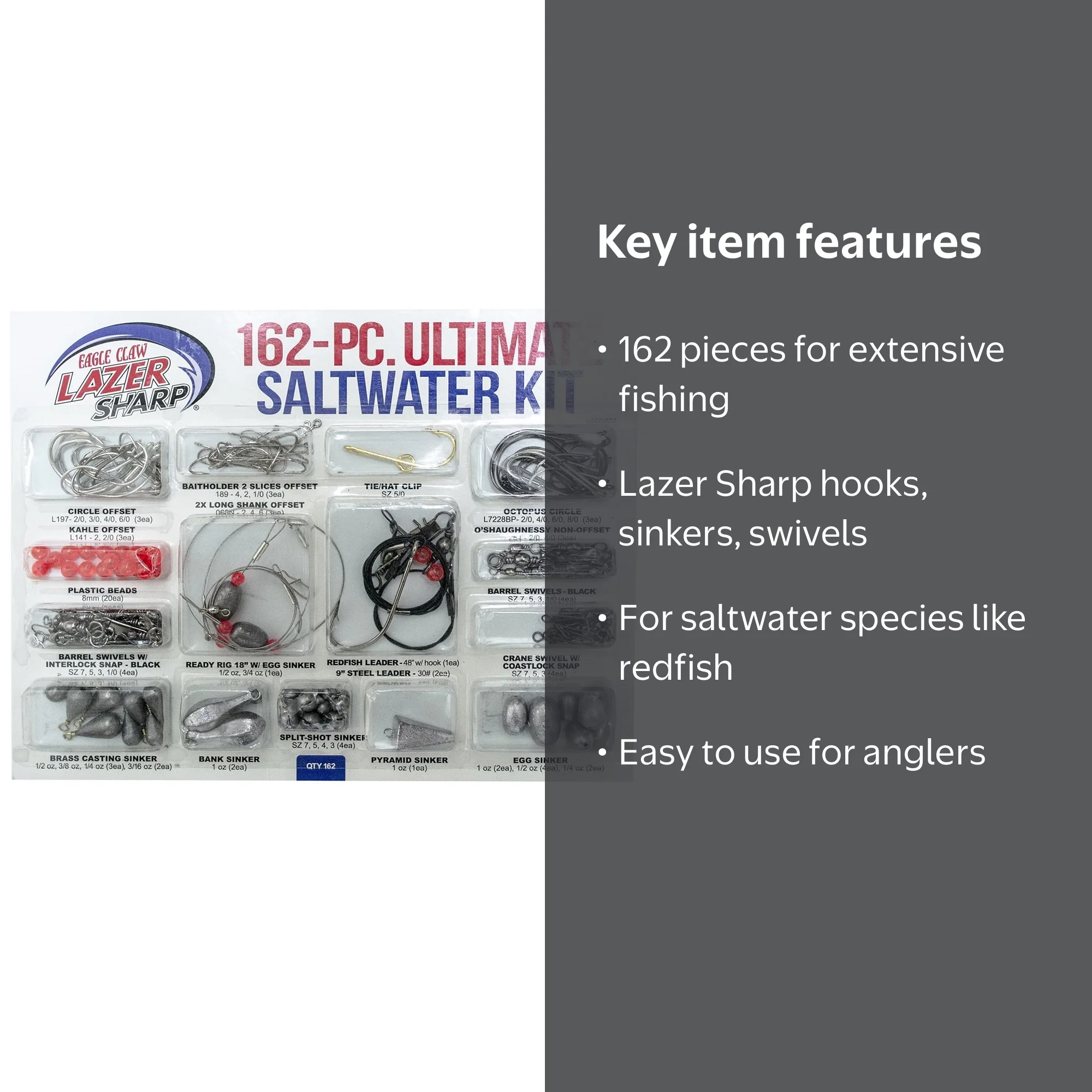 Eagle Claw Lazer Sharp Ultimate Saltwater Fishing Terminal Kit