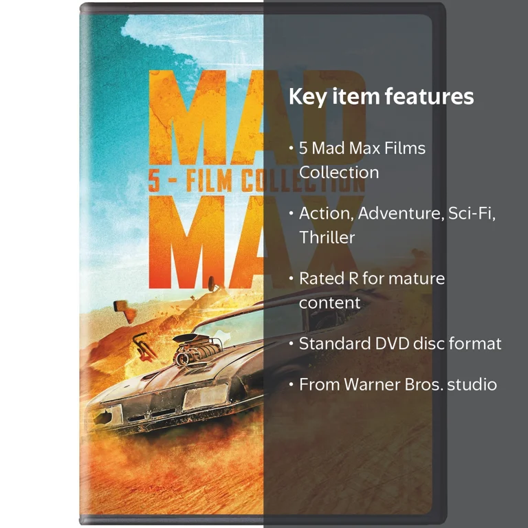 Mad Max 5-Film Collection (DVD), Action, Warner Bros. - Walmart.com