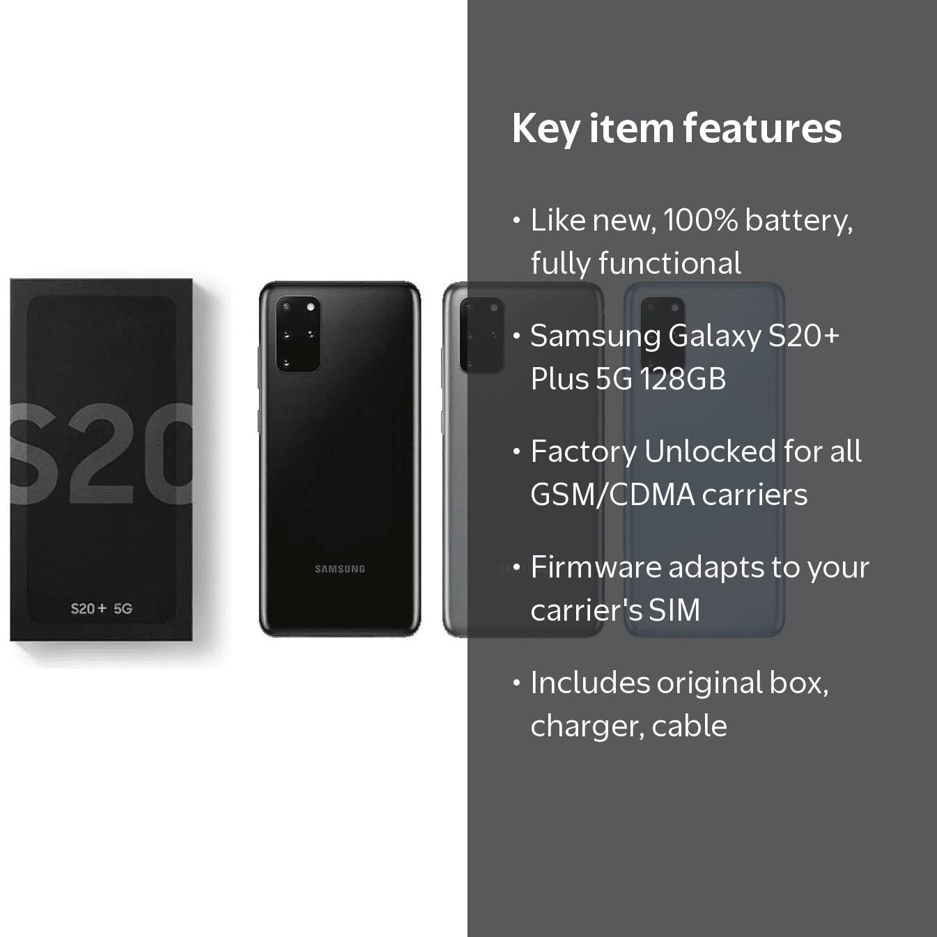 H76 Galaxy S20+ Plus 5GSIMフリー128GB12 スマートフォン・携帯電話