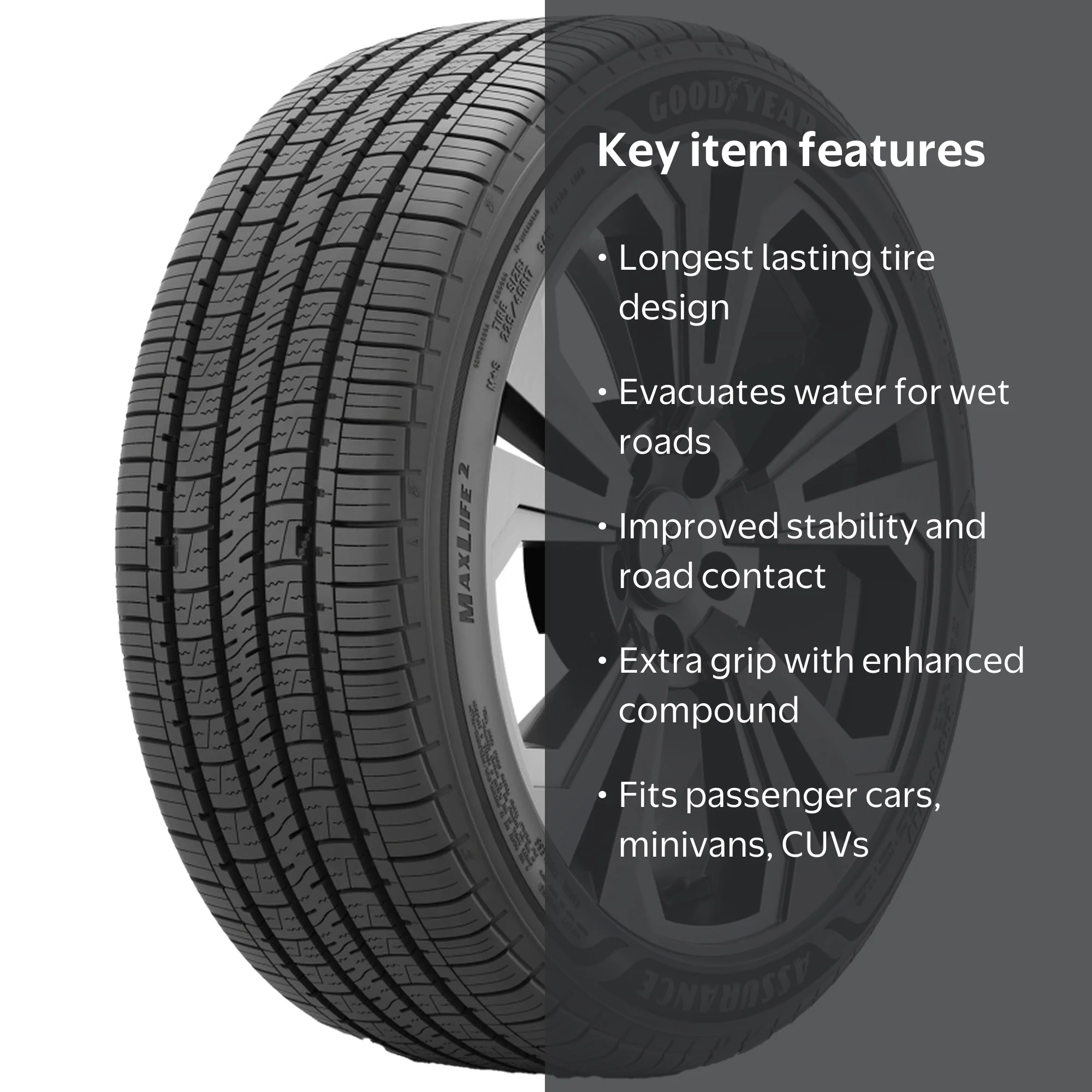 Goodyear Assurance MaxLife 2 Touring 225/50R17 98V XL Passenger
