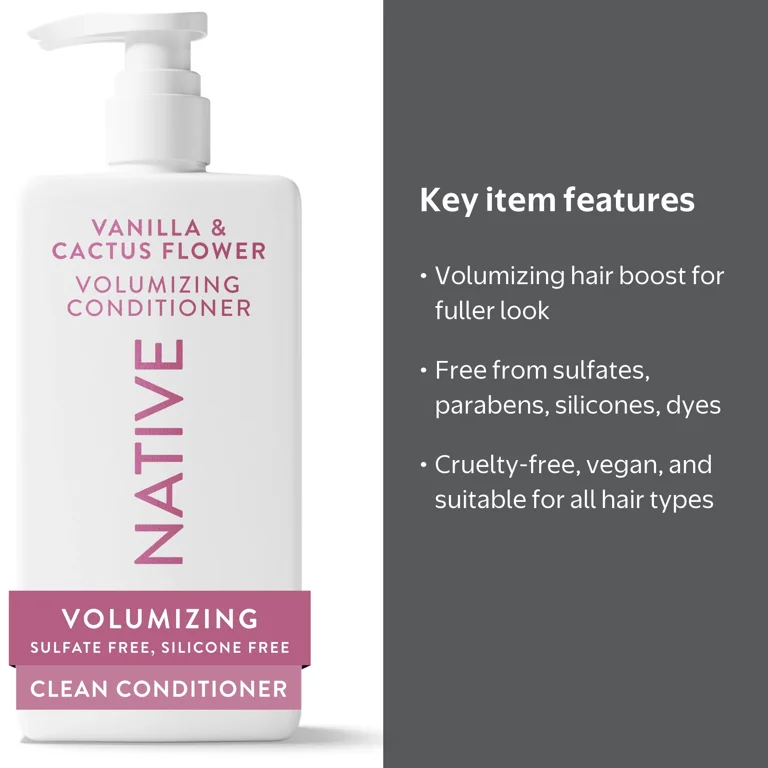 Native Sulfate Free Conditioner, Vanilla and Cactus Flower