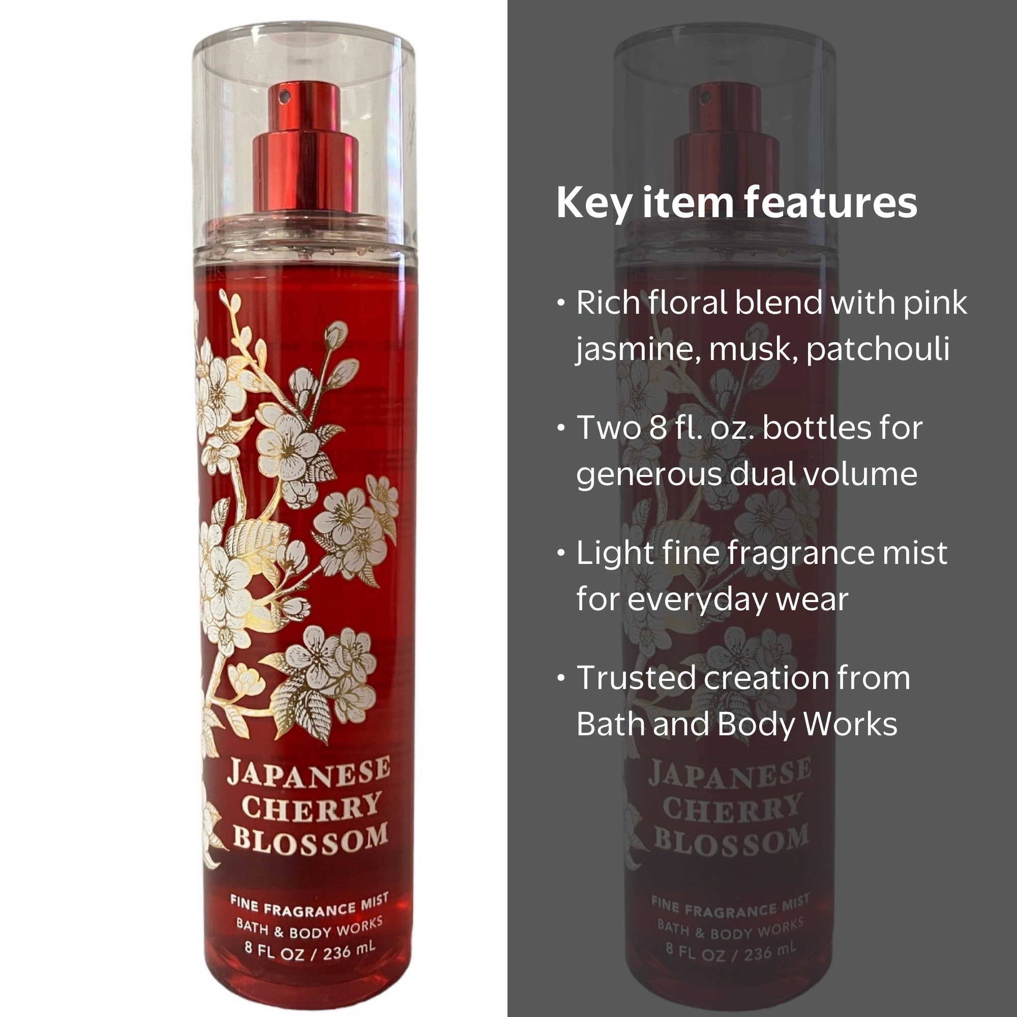 Bath & Body Works Japanese Cherry Blossom Fine Fragrance Mist, 8