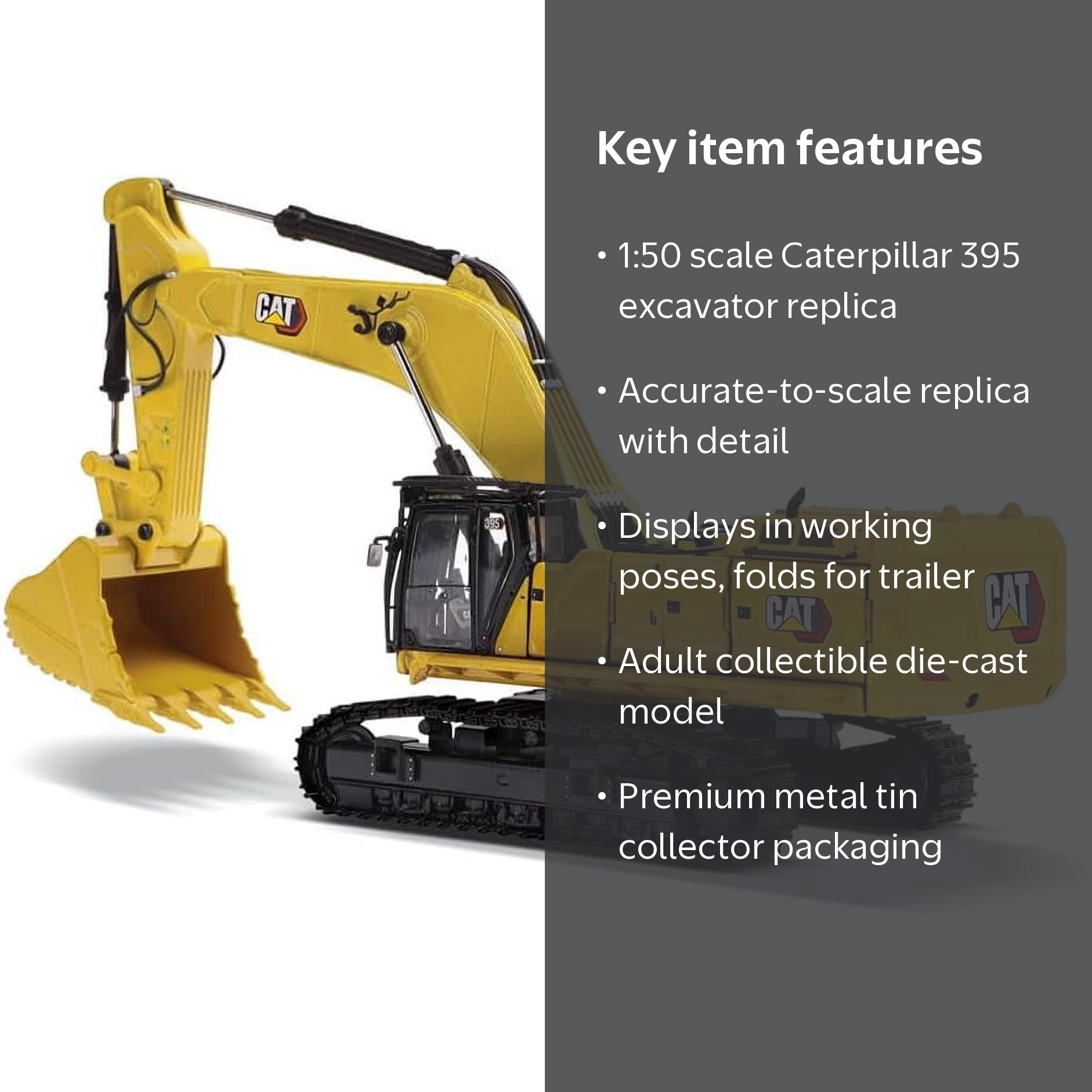 Diecast Masters, Caterpillar 395 Hydraulic Excavator, 85959