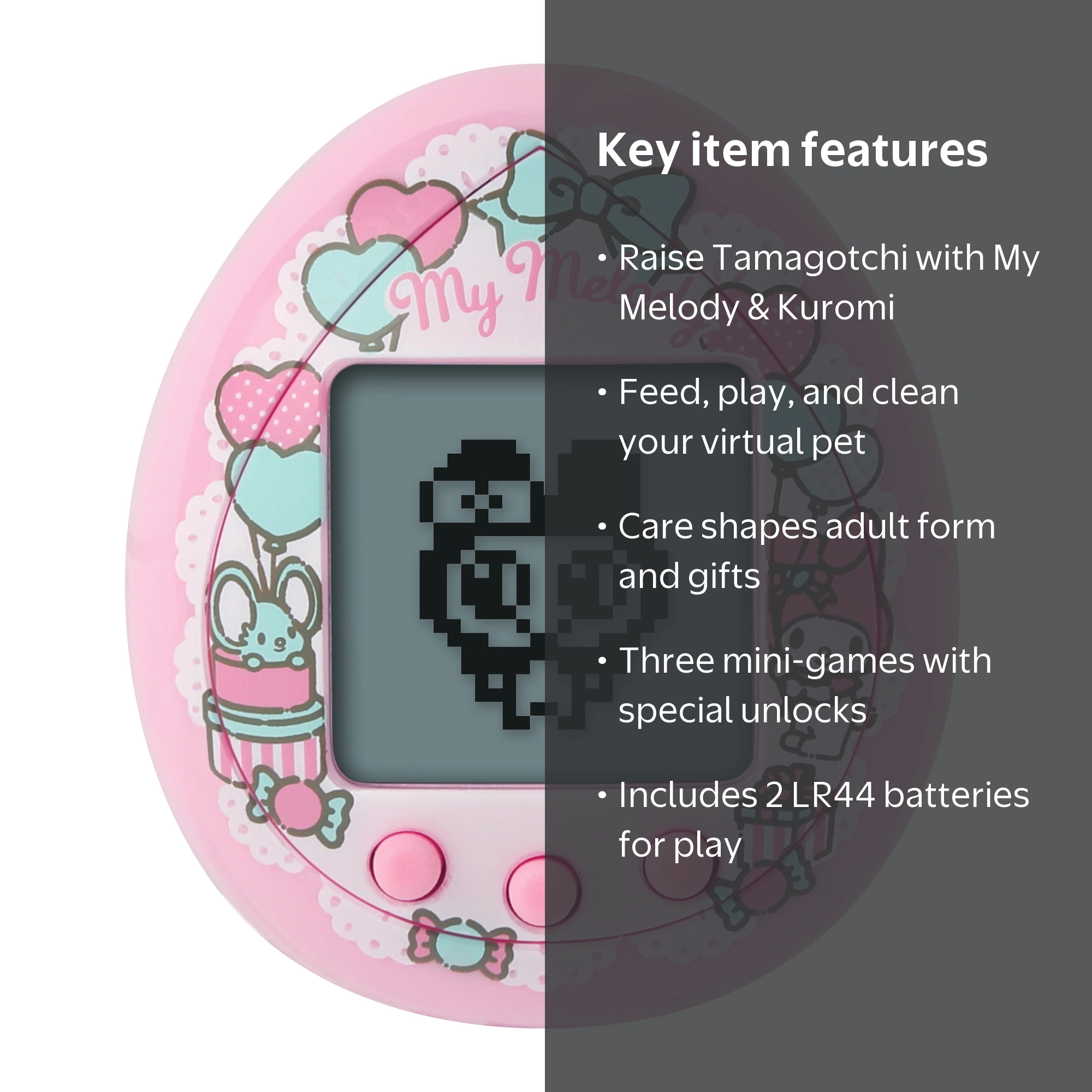 Tamagotchi, Nano Virtual Pet, My Melody x Kuromi, Sanrio Character