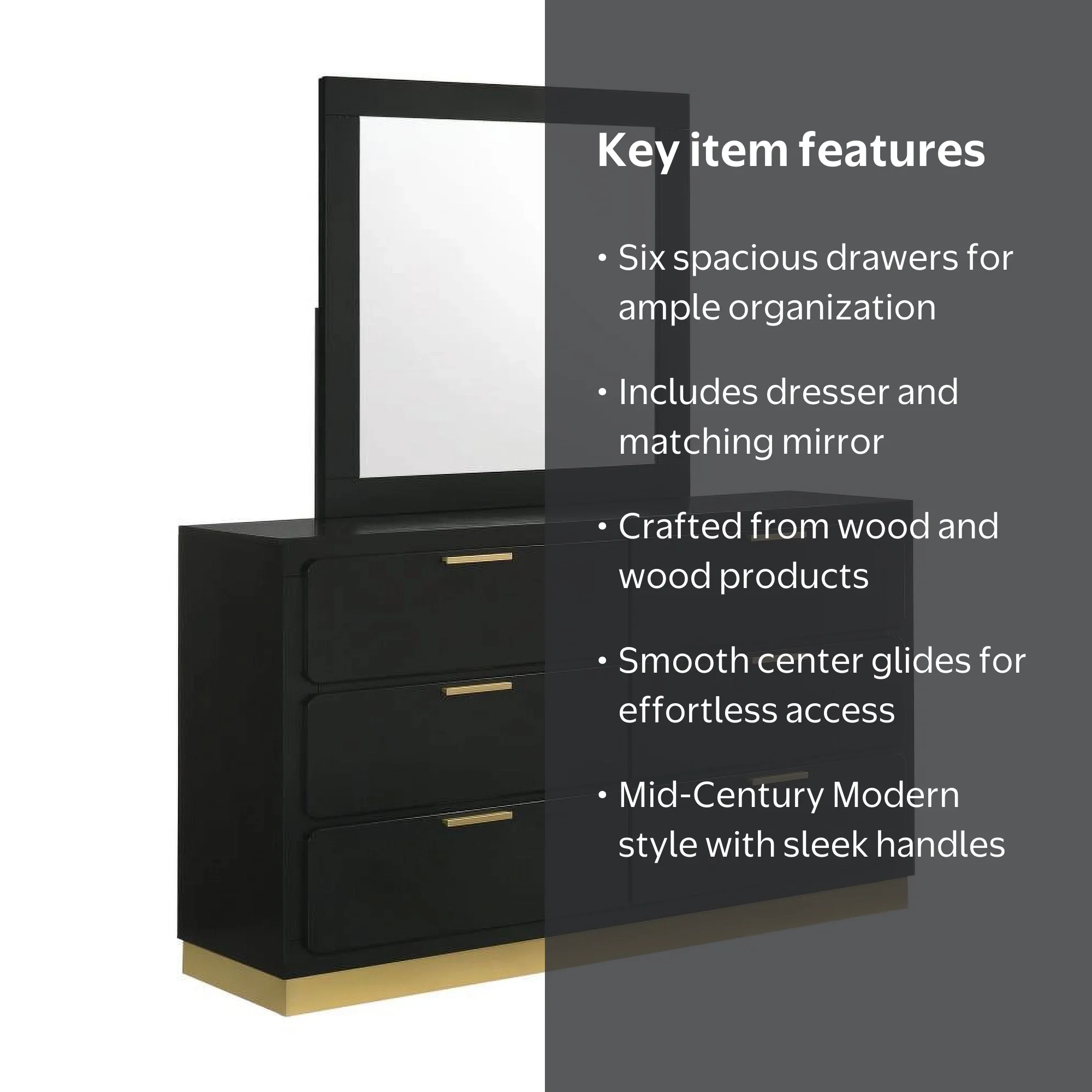 black dresser with mirror walmart Famapy Black Modern LED Lighted Makeup Vanity Dresser with Stool 5 Drawers and Open Shelves 31.5''L x 14.2''W x 53.1''H in the Makeup Vanities department at Lowes.com