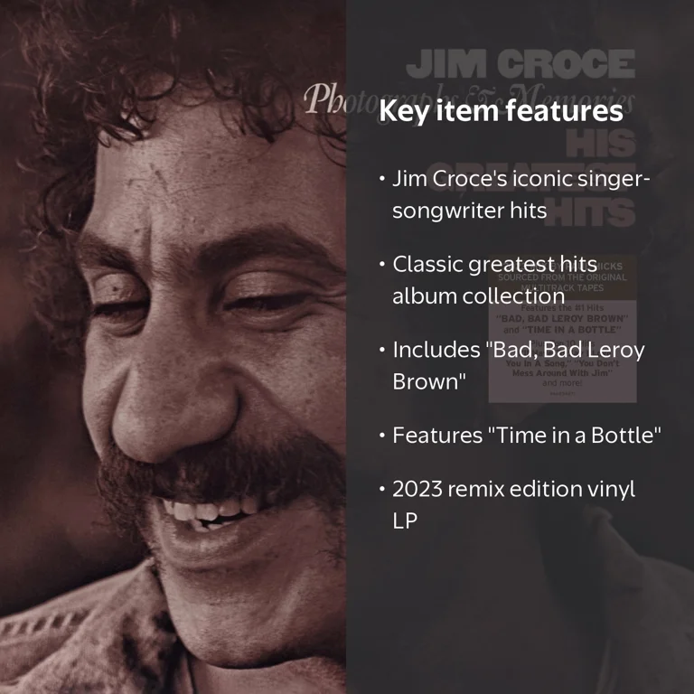 Jim Croce - Photographs & Memories: His Greatest Hits (2023 Remix