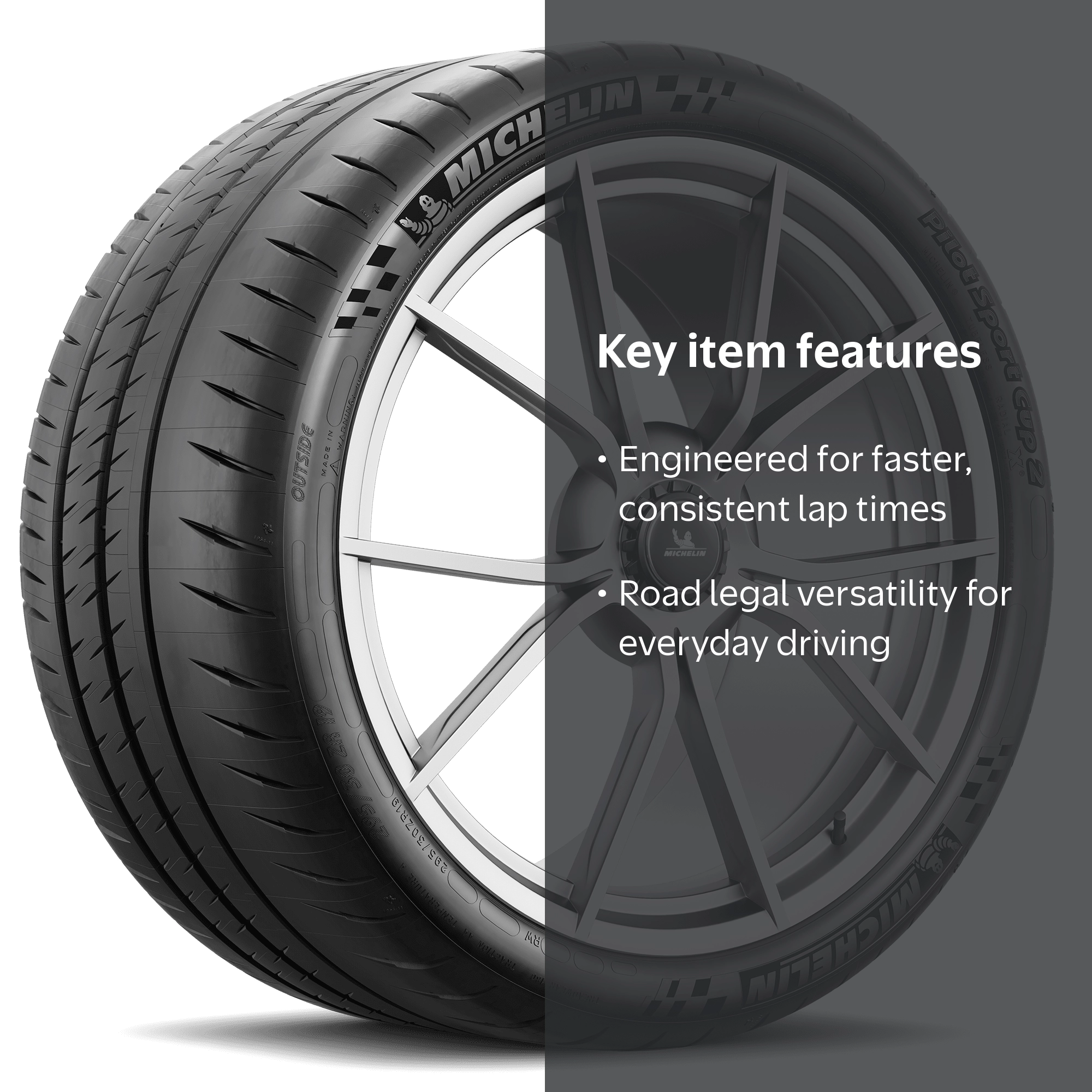 Michelin Pilot Sport Cup 2 245/35ZR19 93Y XL Tire - Walmart.com