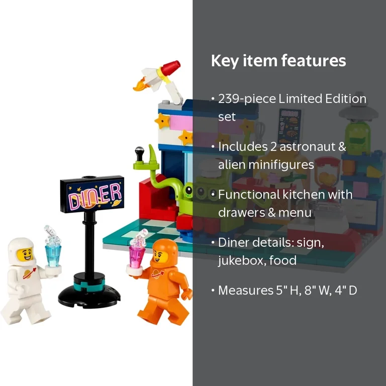 LEGO, Space Toy, Alien Space Diner 239pcs Limited Edition