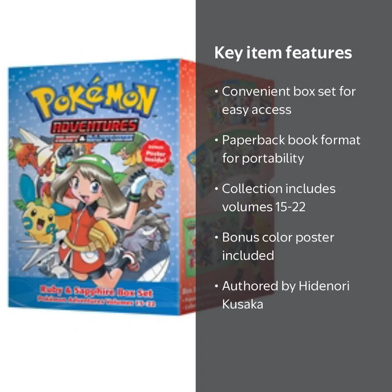 Pokémon Adventures Ruby and Sapphire Box Set: Includes Volumes 15