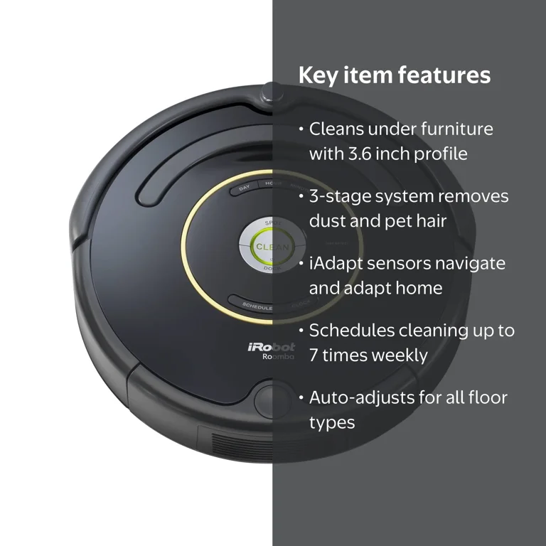 iRobot Roomba 650 Robot Vacuum, Self-Charging Cleaner, Pet Hair