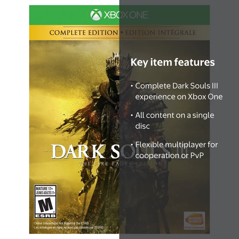 Dark Souls III: The Fire Fades Edition - Xbox One Game with DLC