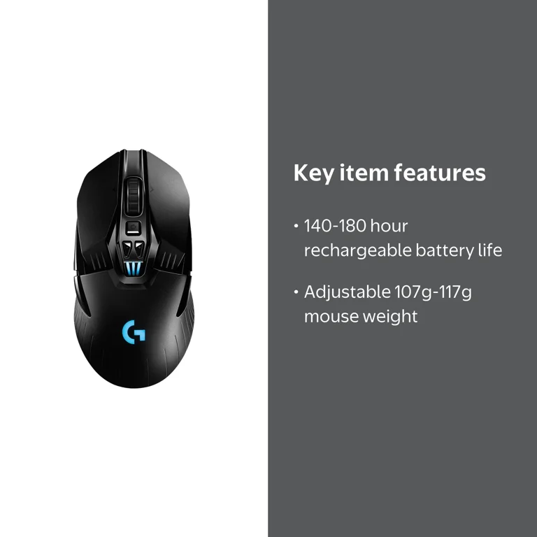 Logitech G, Wireless Gaming Mouse, HERO 25K Sensor, Ambidextrous