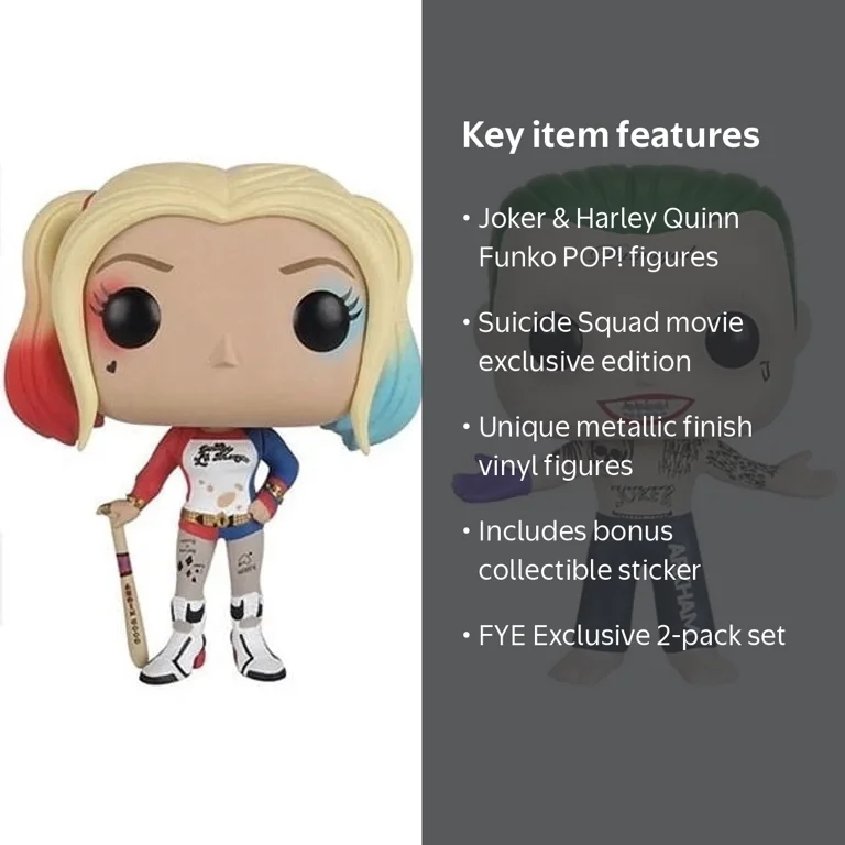 Suicide Squad Funko POP! Movies The Joker & Harley Quinn Vinyl