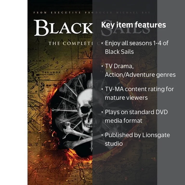 Black Sails: Complete Collection, Starz/Anchor Bay Adventure TV