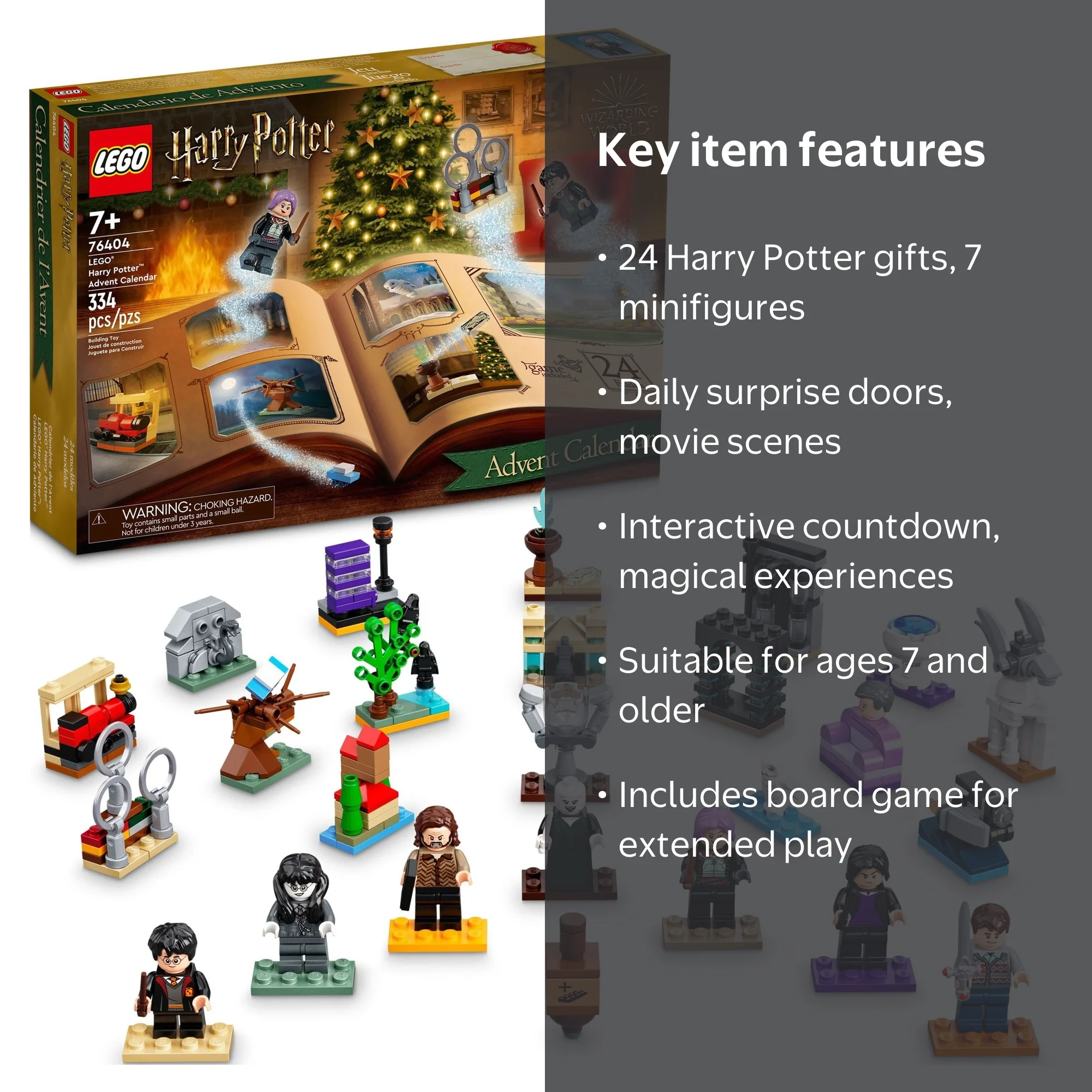 LEGO, Harry Potter Advent Calendar, 76404, Movie-Themed Gift