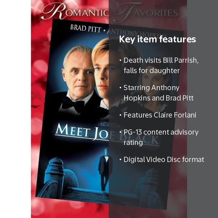 Universal Studios, Digital Video Disc, Meet Joe Black PG-13