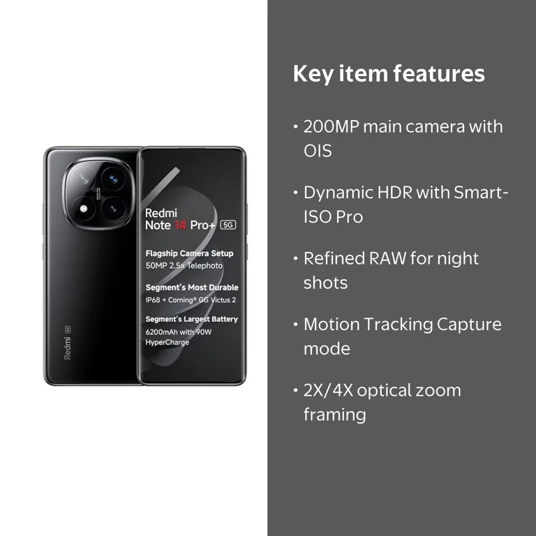 Redmi Note 14 Pro Plus 5G 256GB ROM 8GB RAM Dual SIM GSM Unlocked
