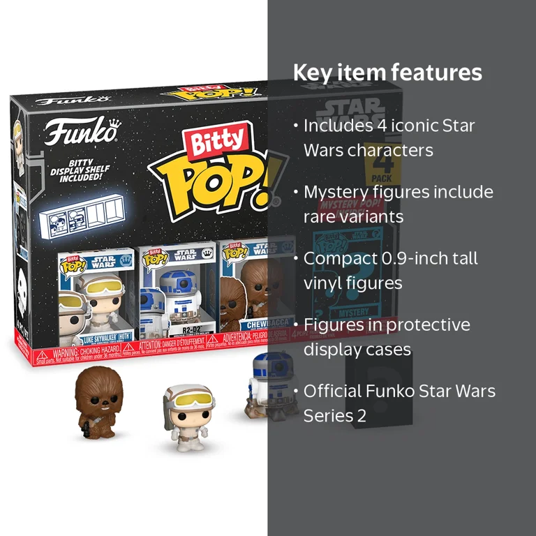 Funko Bitty POP: Star Wars Series 2- Luke Bitty POP 4-Pack, Empire