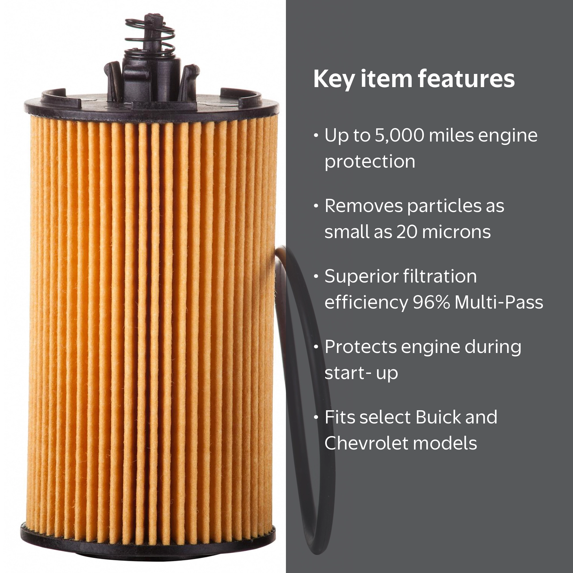 PG Engine Oil Filter PG2263U | Fits 2013-2021 Chevrolet Trax, 2013